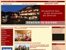 Tablet Screenshot of berghof-kopp.de